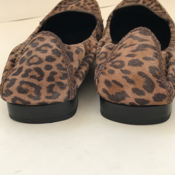 COLE HAAN Leopard Ballet Flats Nike Air Slip On Loafers Women’s Size 9.5 Wide - Picture 8 of 16